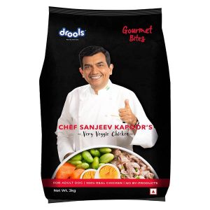 Drools Gourmet Bites Chef Sanjeev Kapoor’s Special Very Veggie Chicken For Adult Dog, 3kg