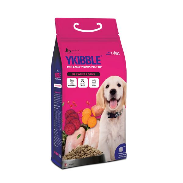Wiggles Ykibble Dry Food for Puppies With Chicken And Vegetables, 2.8 Kg