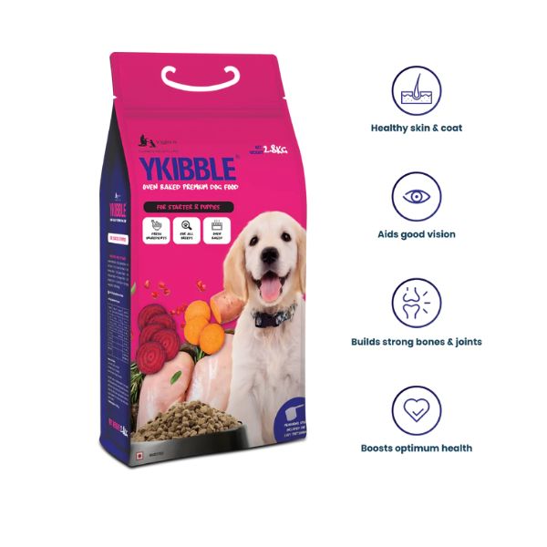 Wiggles Ykibble Dry Food for Puppies With Chicken And Vegetables, 900gm