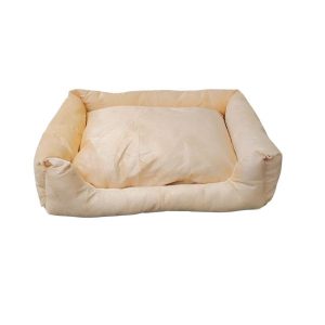 Waago Cutie Soft  Bed for Pets Cream Small Size (18 x 22 inch) Rectangle  Shape