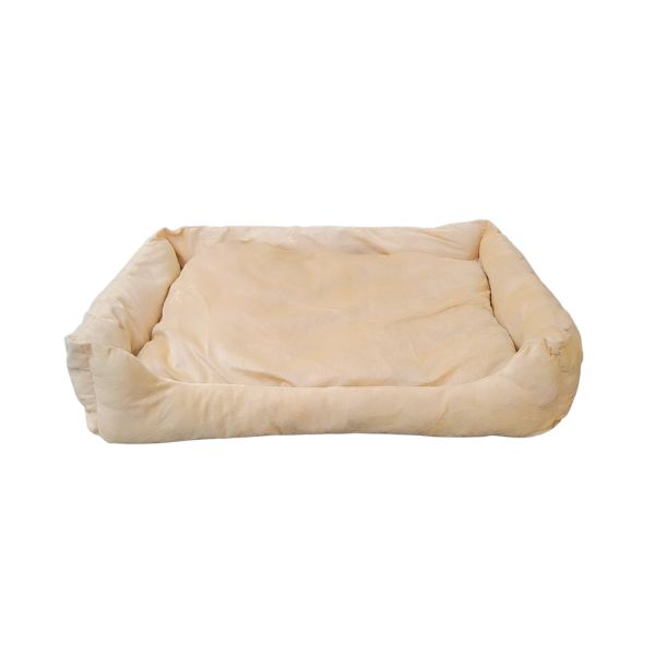 Waago Cutie Soft  Bed for Pets – Cream – Large Size (18 x 26 inch) Rectangle Shape