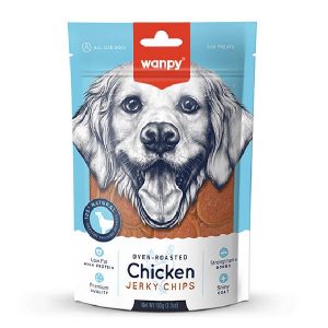 Wanpy Chicken Jerky Chips Treat For All Size Dogs (100 gm)