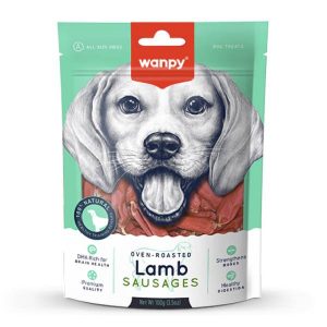 Wanpy Lamb Sausages Treat  For All Size Dogs (100 gm)