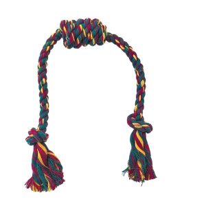 Waago Toffee Twisted Rope Toy For Small Dogs,  Multicolor- 40cm