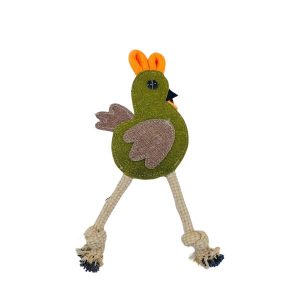 Waago Chicken Canvas Toy For Small and Medium Dogs, Multicolor- 9cm X 26cm