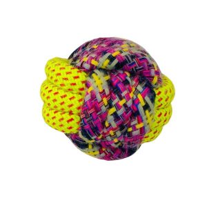 Waago Rope Ball Toys  For Medium And Large Dogs, Multicolor- 8X8cm