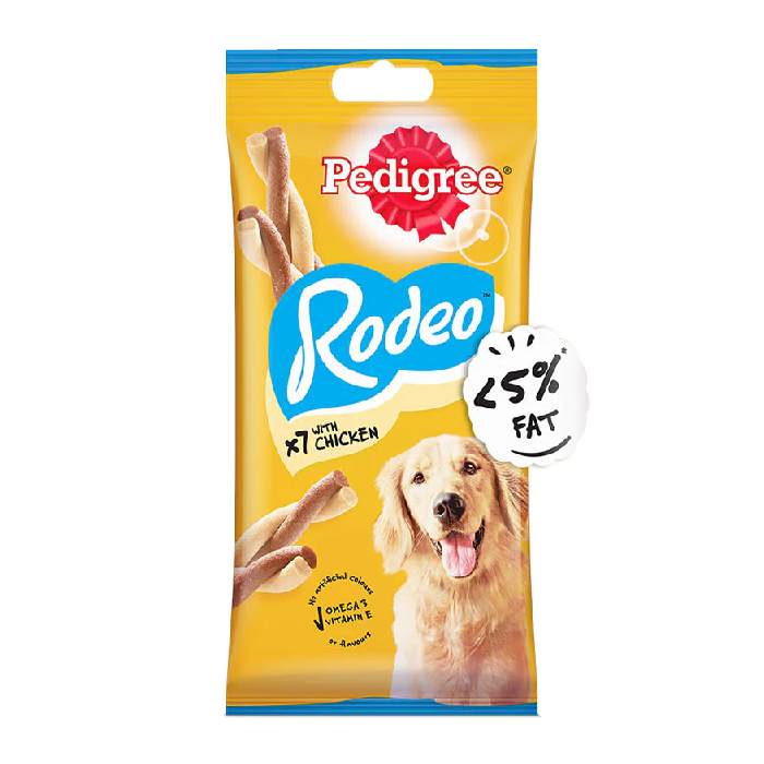 Pedigree Rodeo Adult Dog Treat With Chicken, 123 gm (7 sticks)