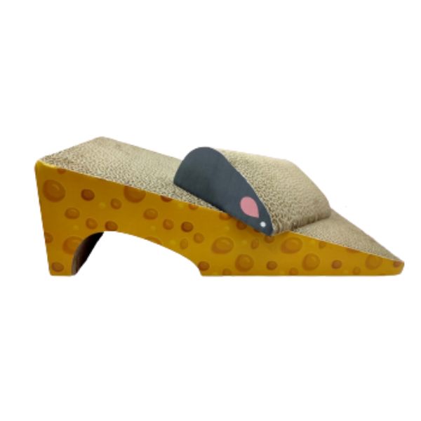 Smarty Pet Cat Cardboard Scratcher (Cheese Mouse Small)