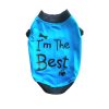 Waago Dog T-shirt (I’m The Best), 10 Inch  Small Size, Blue