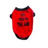 Waago Dog T-shirt (you make my tall wag), 10 inch Small Size, Red
