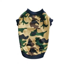 Waago Dog T-shirt (Military Print), 10 inch Small Size