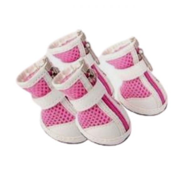 Waago Dog Shoes, Size-4, Pink