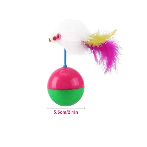Pet Paw Interactive Ball Feather Toy for cat