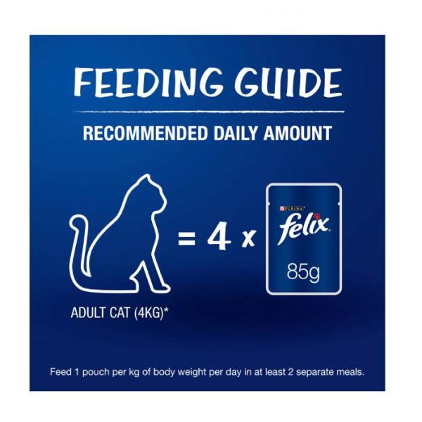 Purina Felix Chicken Gravy in Jelly For Adult Cat, 85gm