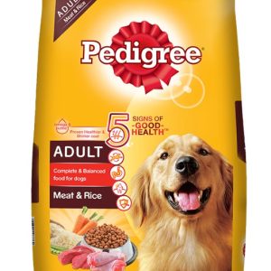 Pedigree Dry Dog Food Meat And Rice, For Adult Dogs, 10Kg