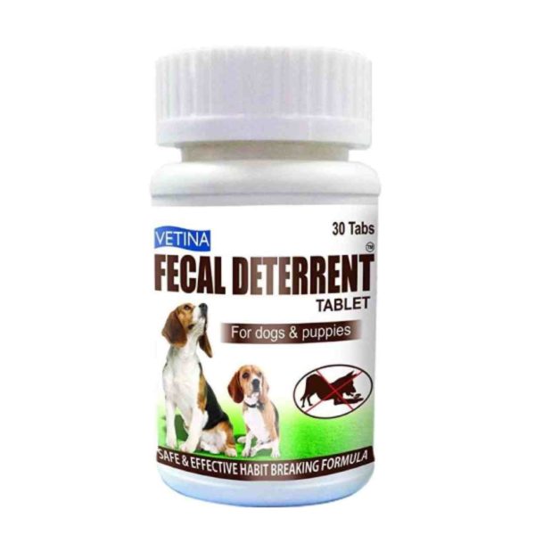Vetina Fecal Deterrent Calcium For Dogs and Cats,30 Tablet