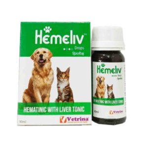 Vetrina Hemeliv Syrup Hematinic with Liver Tonic for Dogs and Cats (30ml)