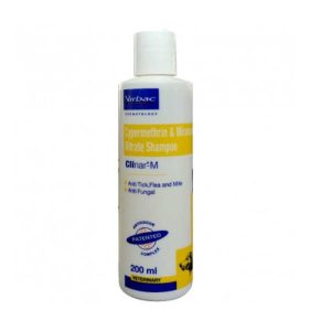Virbac Cypermethrin & Miconazole Nitrate Clinar-M Shampoo 200ml