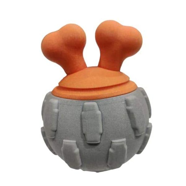 Canine Squeaky Ball with Two Horn Interactive Puppy Dog Toys