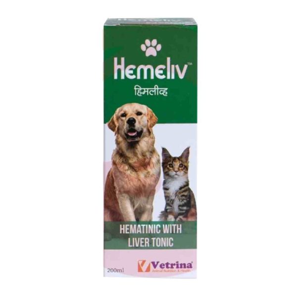 Vetrina Hemeliv Syrup Hematinic with Liver Tonic for Dogs and Cats (200ml)