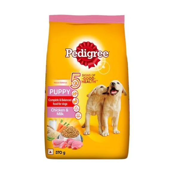 Pedigree Puppy Chicken and Milk Dry Dog Food 370 gm