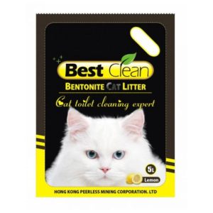 Best Clean Bentonite Toilet Cleaning Expert Cat Litter LEMON 5 kg