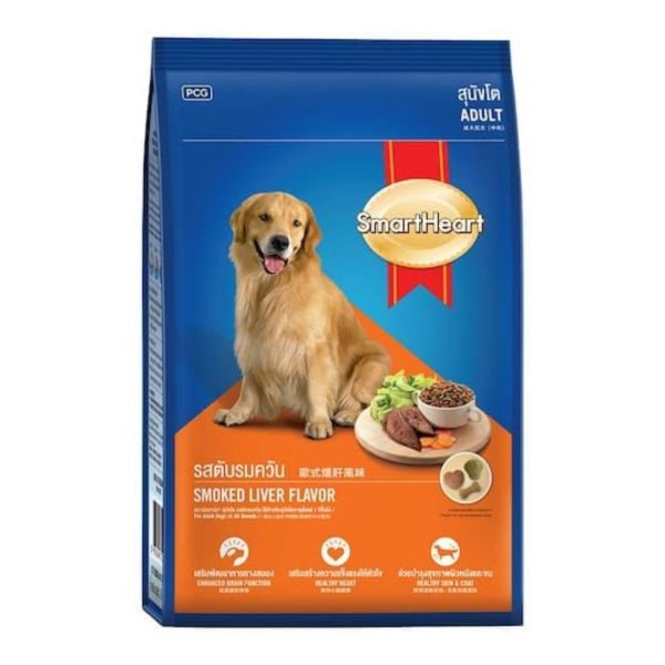 SmartHeart Smoked Liver Adult Dry Dog Food, 3 kg