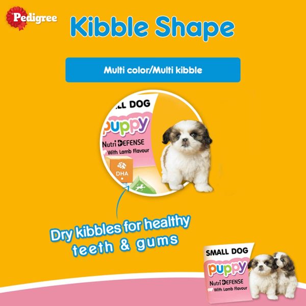 Pedigree Puppy Small Dog, Dry Dog Food, Lamb And Milk Flavor, 2.8 Kg