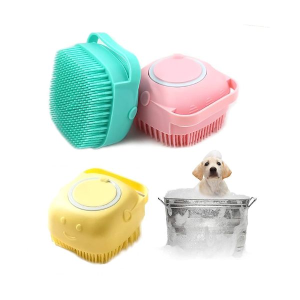 Pet Paw Silicone Massage Bath Brush for Dog and Cat