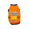 Bon Chien Dog T-Shirts (Jo Humse Jale Thoda Side se  Chale) 22 Inch- Orange
