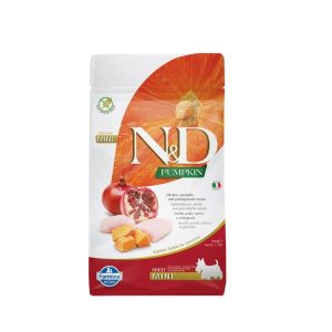Farmina Pet Food N&D Pumpkin Dog Dry Food For Adult Chicken & Pomegranate, Grain Free, Mini Breed, 800 gm