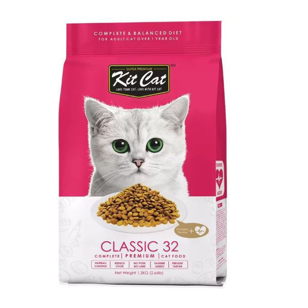 Kit Cat Premium Classic 32 Chicken Dry Adult Cat Food 1.2 kg