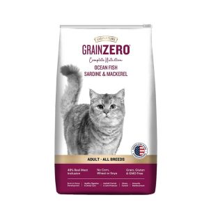 Signature Grain Zero Adult Cat Dry Food Ocean Fish, Sardine and Mackeral | Grain, Gluten & GMO Free 1.2 kg