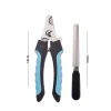 Bon Chien Stainless Steel Nail Cutter with Filler for Dogs Large
