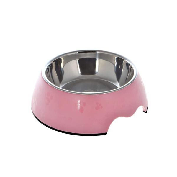 Paw Feeding Bowl Pink Medium 132001