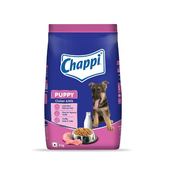 Chappi Puppy Dry Dog Food Chicken & Milk, 2.8 Kg