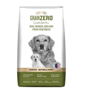 Signature Grain Zero Real Chicken, Eggs and Fresh Vegetables Starter Mother & Puppy Dry Food for Dog 1.2kg