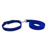 Bon Chien Wide Reflective Nylon Collar with Leash set For Small & Medium Dog  1Inch