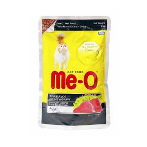 Me-O Pouch Tuna Flavor Chunk In Gravy Adult Cat Food 80gm