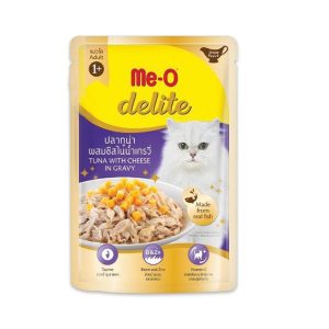 Me-O Delite Tuna With Cheese In Gravy Adult Cat Food, 70 gm