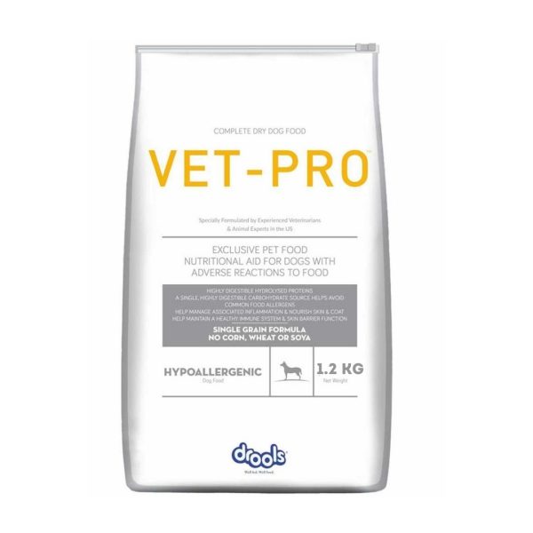 Drools Vet-Pro Hypoallergenic Dry Dog Food Prescribed Diet 1.2 Kg