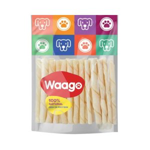 Waago Dog Chew Twisted Sticks 250 gm