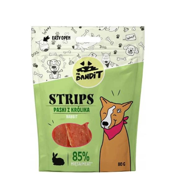 Buy Mr. Bandit Strips Rabbit for Dog 80g Online - MyPetz