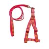 Bon Chien Adjustable Printed Harness And Leash Set for Dog 12mm