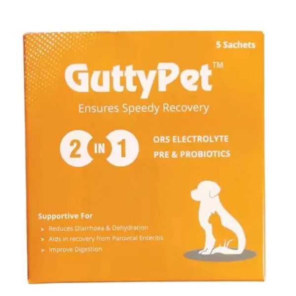 Buy Sky Ec Gutty Pet ORS Electrolyte Pre & Probiotics Supplement Online