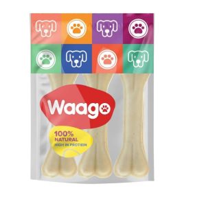 Waago Dog Chew Bone for Medium and Large Dogs 6 inch – 3 Bone