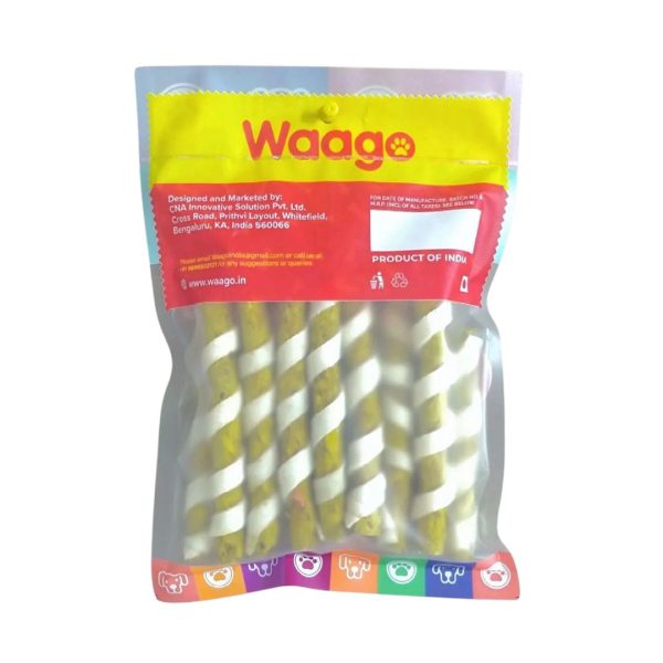 Waago Dog Chew Spiral Chicken Munchies Stick 300 gm